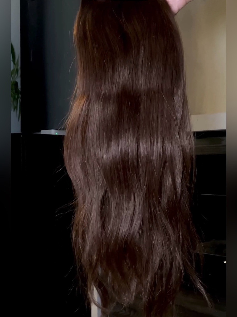 HUMAN HAIR CLIP- IN EXTENSIONS Medium Brown 7PCS 16β³